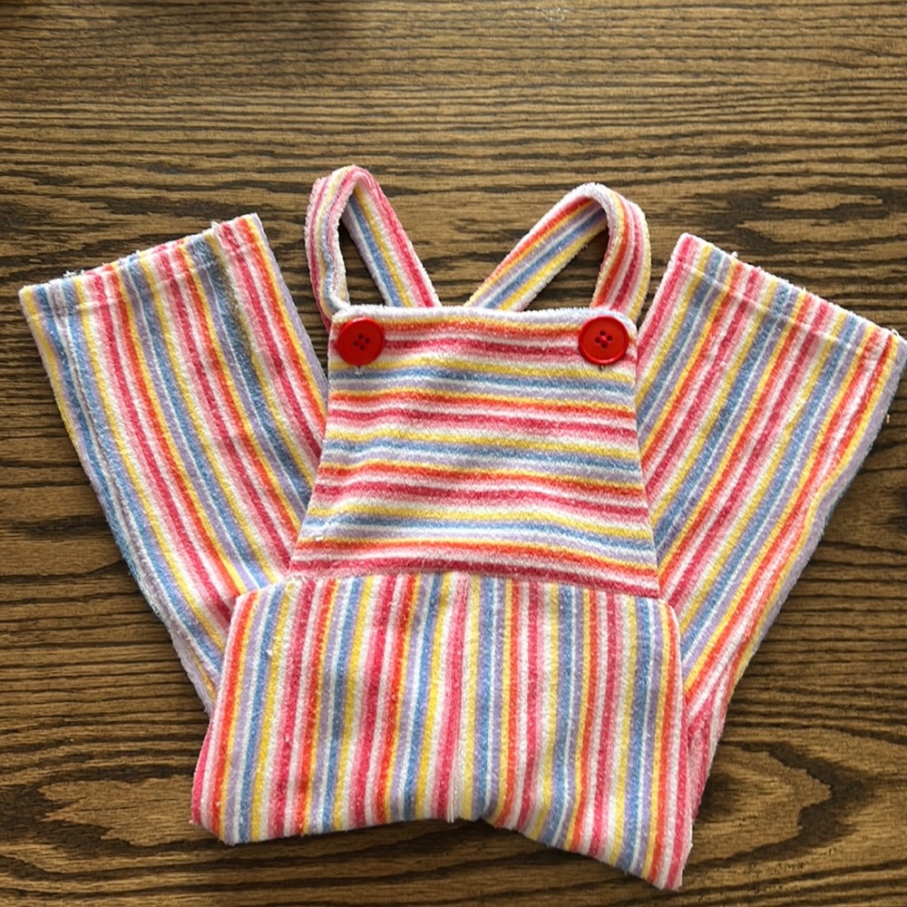 Colorful Striped Kids Overalls Joonbird Vintage 18-24 months